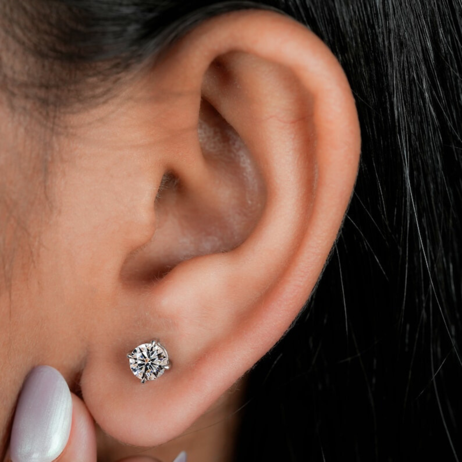 Classic Four-Prong Stud Earrings