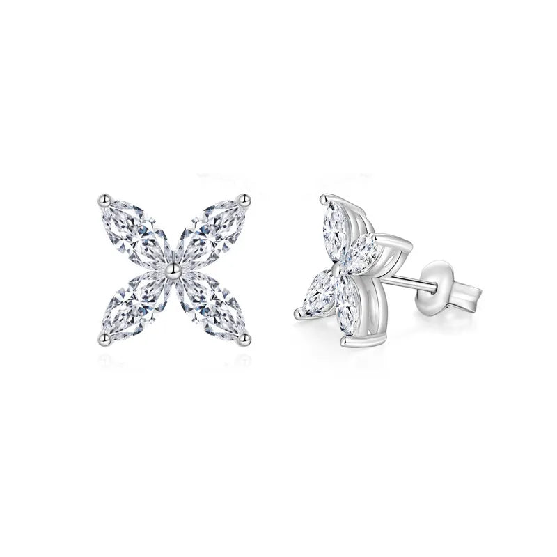 Susan Earrings - 1.2 ct Each (2.4 ct Total)