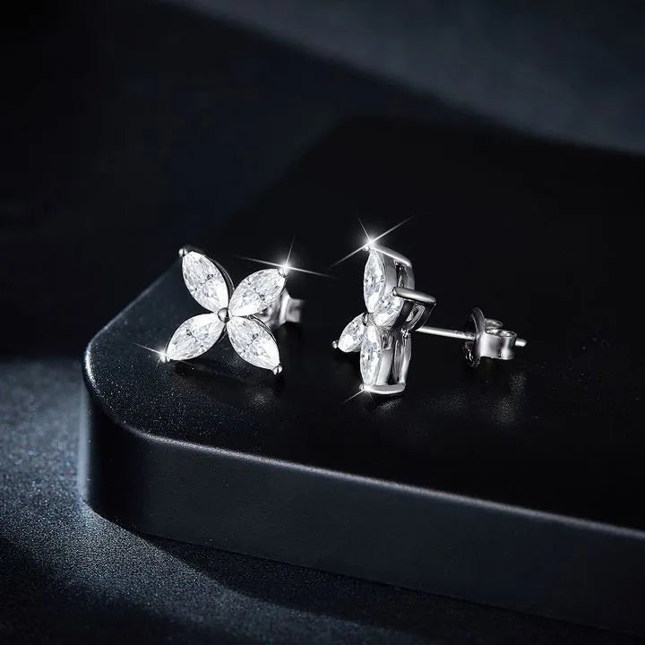 Susan Earrings - 1.2 ct Each (2.4 ct Total)