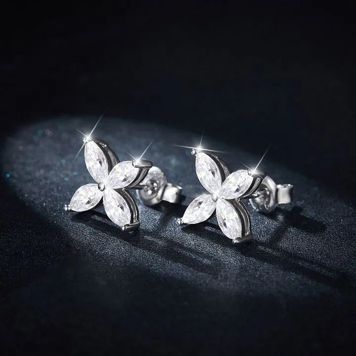 Susan Earrings - 1.2 ct Each (2.4 ct Total)