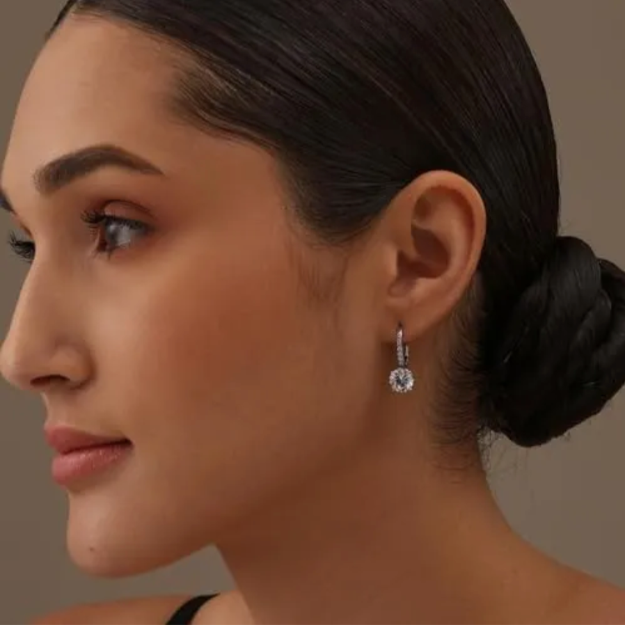 Nesiya Earrings - 1 ct Per Stone (2 ct Total)