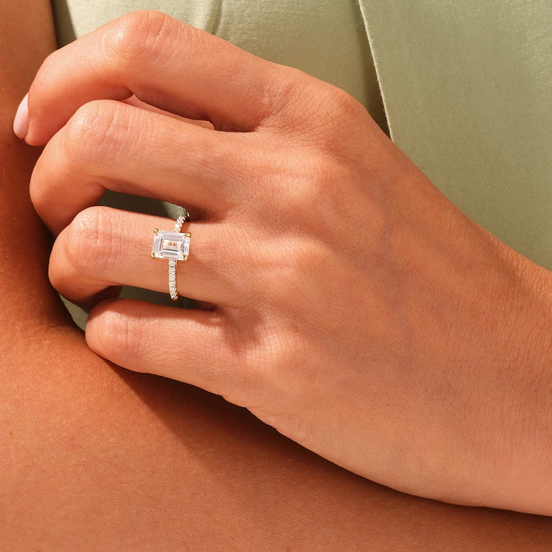 Emerald Cut Engagement Ring