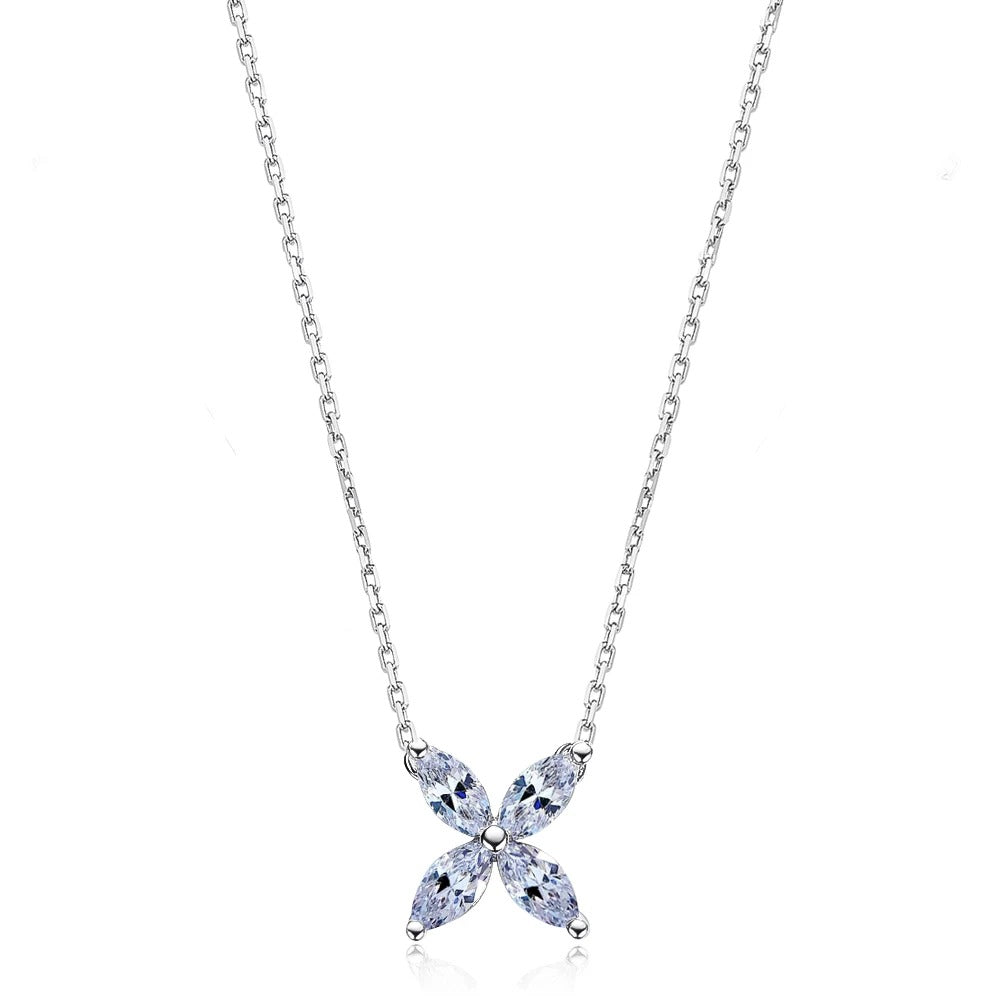Four Leaf Clover Moissanite Necklace