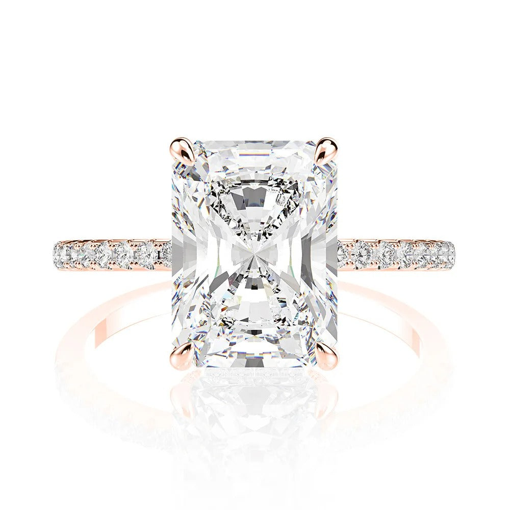 Radiant Moissanite Ring – 4.0ct